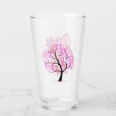 Brustkrebserklärungsglas Glas (Rückseite)