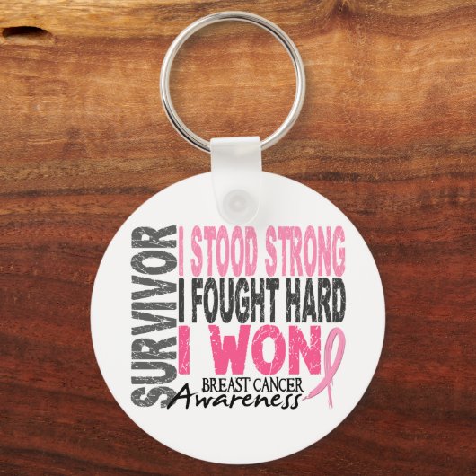 Brustkrebserkrankung 4 schlüsselanhänger (Vorderseite)