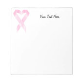 Brustkrebserkrankung (anpassbar) notizblock (Vorderseite)