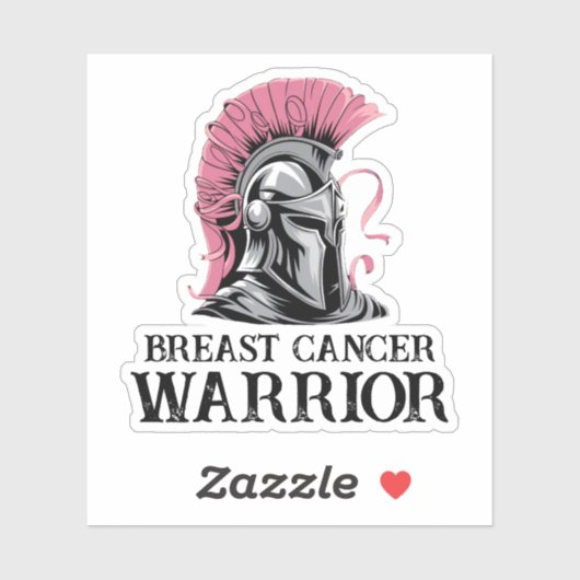 Brustkrebserkrankung Aufkleber (Blatt)