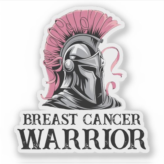 Brustkrebserkrankung Aufkleber (Vorderseite)