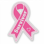 Brustkrebserkrankung Aufkleber (Vorderseite)