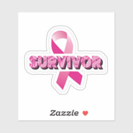 Brustkrebserkrankung Aufkleber