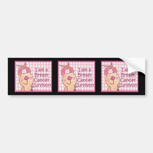 Brustkrebserkrankung Autoaufkleber (Vorne)