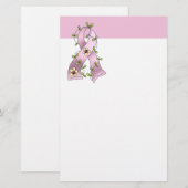 Brustkrebserkrankung Briefpapier (Vorne/Hinten)