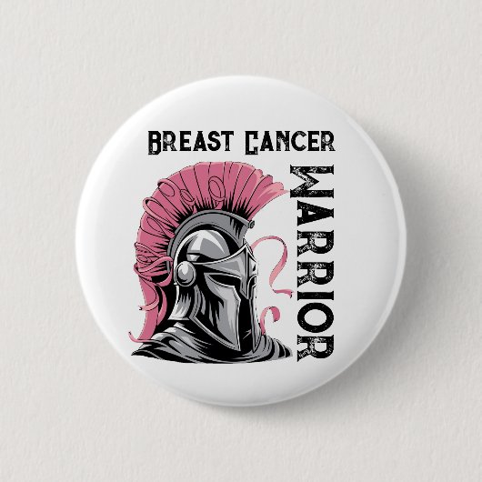 Brustkrebserkrankung Button (Vorderseite)