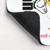 Brustkrebserkrankung Chick Ribbon Mousepad (Ecke)