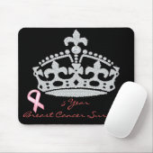 Brustkrebserkrankung - Diamant Princess Crown Mousepad (Mit Mouse)
