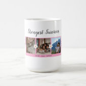 Brustkrebserkrankung Drei Foto Collage Tasse (Mittel)