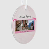 Brustkrebserkrankung Drei Foto Collage Tasse Ornament (Vorderseite)