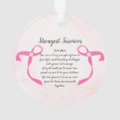 Brustkrebserkrankung Drei Foto Collage Tasse Ornament (Rückseite)