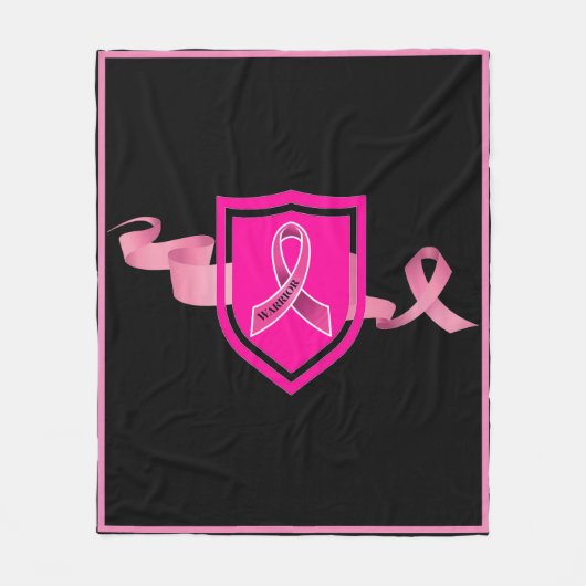 Brustkrebserkrankung Fleecedecke (Vorderseite)