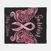 Brustkrebserkrankung Fleecedecke (Vorderseite (Horizontal))