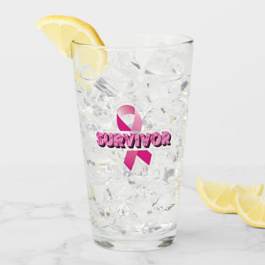 Brustkrebserkrankung Glas (Vorderseite Ice)