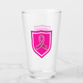 Brustkrebserkrankung Glas (Rückseite)