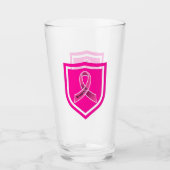 Brustkrebserkrankung Glas (Vorderseite)