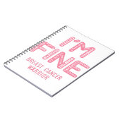 Brustkrebserkrankung - ICH BIN FINANZ Notizblock (Linke Seite)