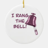 Brustkrebserkrankung Keramik Ornament (Hinten)