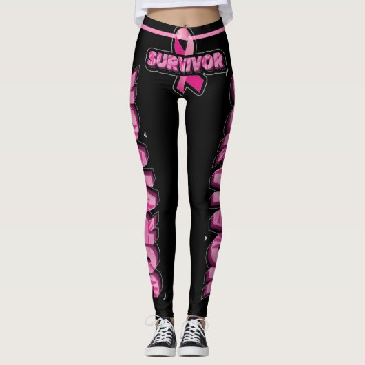 Brustkrebserkrankung Leggings (Vorderseite)
