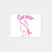 Brustkrebserkrankung Post-it Klebezettel (Vorderseite)