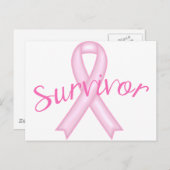 Brustkrebserkrankung Postkarte (Vorne/Hinten)