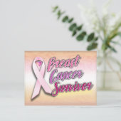 Brustkrebserkrankung Postkarte (Stehend Vorderseite)