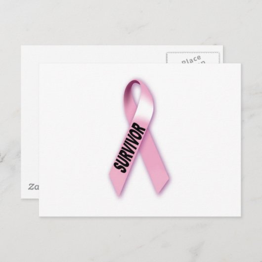 Brustkrebserkrankung Postkarte (Vorne/Hinten)