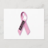 Brustkrebserkrankung Postkarte (Vorderseite)