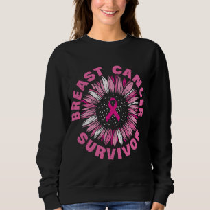 Brustkrebserkrankung rosa Ribbon Sonnenblume Sweatshirt