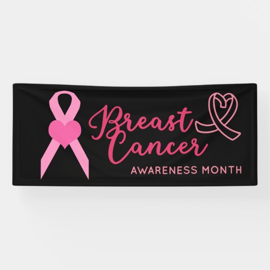 Brustkrebserkrankung Save the Date rosa Oktober Banner (Horizontal)