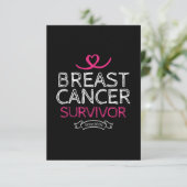 Brustkrebserkrankung Seit 2006 Bewusstseinsbildung Karte (Stehend Vorderseite)