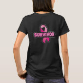 Brustkrebserkrankung T-Shirt (Rückseite)