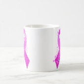 Brustkrebserkrankung Vintag Kaffeetasse (Mittel)