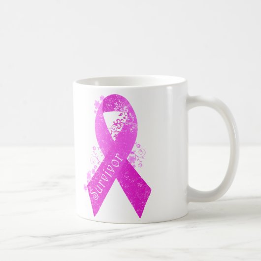 Brustkrebserkrankung Vintag Kaffeetasse (Rechts)