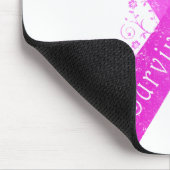Brustkrebserkrankung Vintag Mousepad (Ecke)