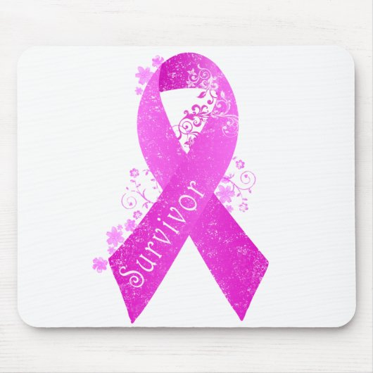 Brustkrebserkrankung Vintag Mousepad (Vorne)