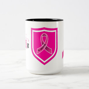 Brustkrebserkrankung Zweifarbige Tasse