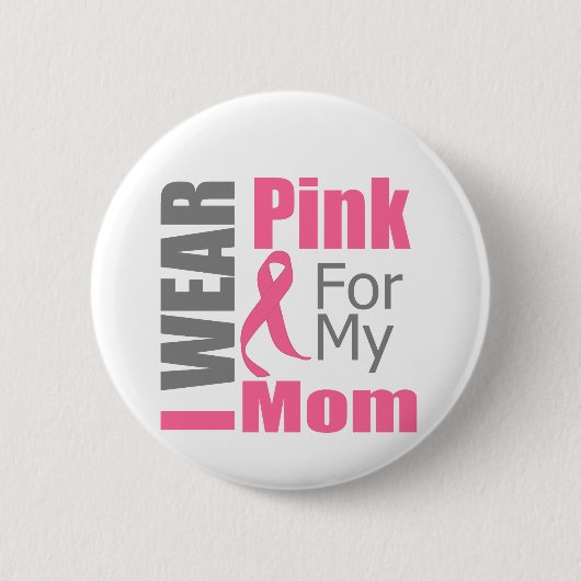Brustkrebsfleck I Tragen rosa Mama Button (Vorderseite)