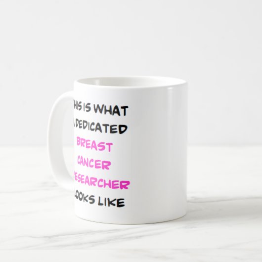 Brustkrebsforscher, Kaffeetasse (Vorderseite Links)