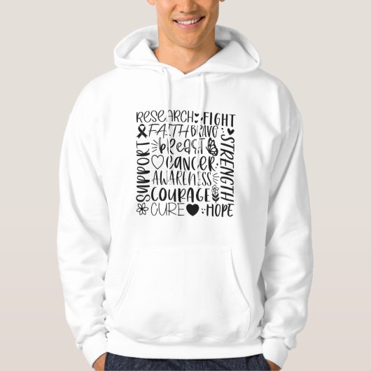 Brustkrebsforschung und -bekämpfung hoodie (Vorderseite)