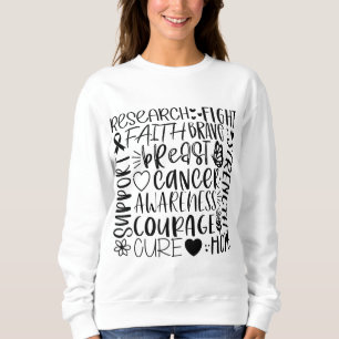 Brustkrebsforschung und -bekämpfung sweatshirt