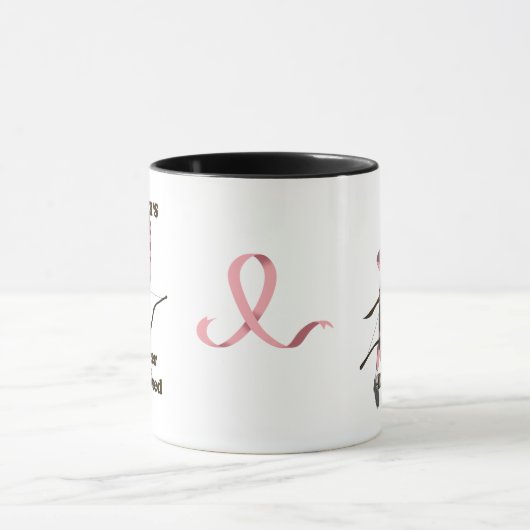 Brustkrebsgeschenk für Ihre Schwester bei der Diag Tasse (Zentrum)
