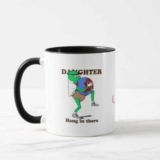Brustkrebsgeschenk für Ihre Tochter Tasse (Links)