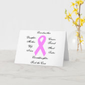 Brustkrebskarte Karte (Gelbe Blume)