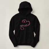 Brustkrebskrankheit Heilung Inspiriert rosa Ribbon Hoodie (Design vorne)