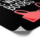 Brustkrebskrebs mit falscher Indikation B Poster (Ecke)