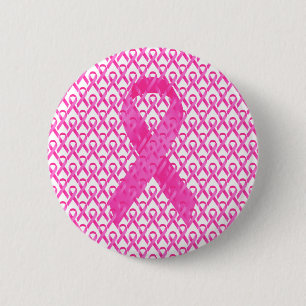 Brustkrebsmonat Rosa Band Button