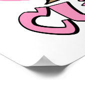 Brustkrebspasen für den Heilhund Poster (Ecke)