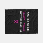 Brustkrebsüberleben Mastektomie Sie sind verschwun Fleecedecke (Vorderseite (Horizontal))