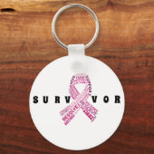 Brustkrebsüberleben Schlüsselkette Schlüsselanhänger (Vorderseite)